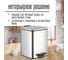 Ведро для мусора Homium Bin, с педалью, цвет серебристый HS-PBSR010sil5 4