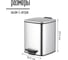Ведро для мусора Homium Bin, с педалью, цвет серебристый HS-PBSR010sil5 8