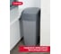 Контейнер для мусора CURVER FLIP BIN серебристый/графитовый 45 л 02172-686-00 6