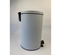 Ведро для мусора Homium Bin, с педалью, цвет белый HS-PBR023WH12
