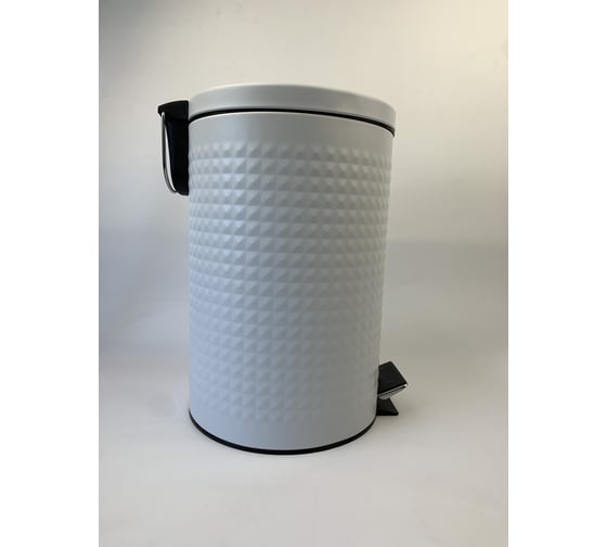 Ведро для мусора Homium Bin, с педалью, цвет белый HS-PBR023WH12