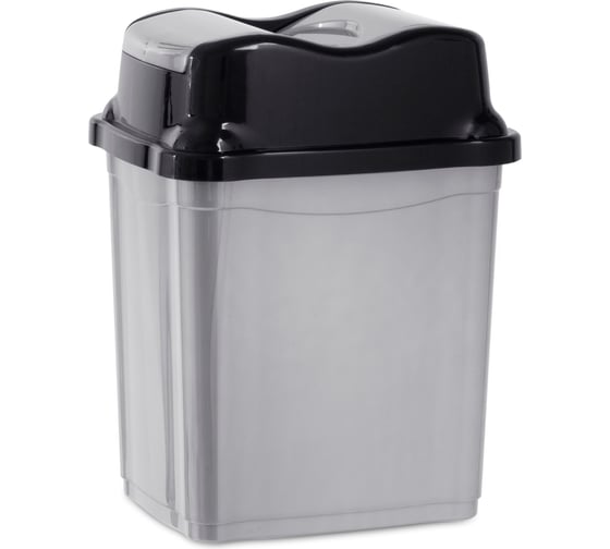 Ведро для мусора HOBBY LIFE WHIRPOOL серое 2 л HL011499 1