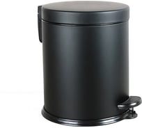 Урна с педалью PRIMANOVA 5 , металл/мат.чёрный, высота 27 см, диаметр 20,5 см D-405400-B