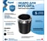 Ведро для мусора без крышки Teymi Solli 5 литров, черное T90249 ЦБ-00269710 3