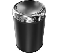 Ведро для мусора с крутящейся крышкой Teymi Solli 8 литров, черное T90264 ЦБ-00269726