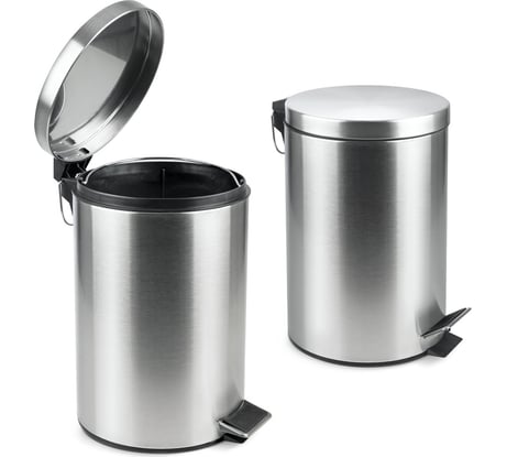 Ведро для мусора Рыжий кот 12л с педалью DBM-01-12 310431