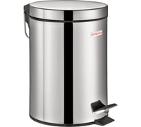 Ведро-контейнер для мусора (урна) с педалью LAIMA Classic, 3 л, зеркальное, нержавеющая сталь, внутреннее ведро 880974
