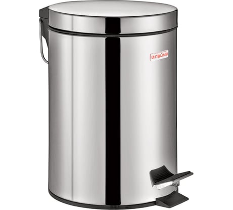 Ведро-контейнер для мусора (урна) с педалью LAIMA Classic, 3 л, зеркальное, нержавеющая сталь, внутреннее ведро 880974