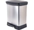 Контейнер для мусора с педалью CURVER DECO BIN 30 л, черный/серебристый 02164-582-00 2