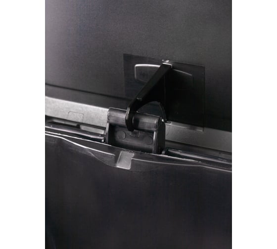 Контейнер для мусора CURVER DECO BIN 20 л, черный/серебристый 02120-582-03