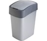 Контейнер для мусора CURVER FLIP BIN 25 л, графит 02171-686-00