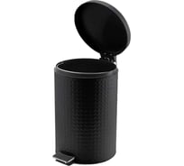 Ведро для мусора Homium Bin, с педалью, цвет черный HS-PBR023BL12