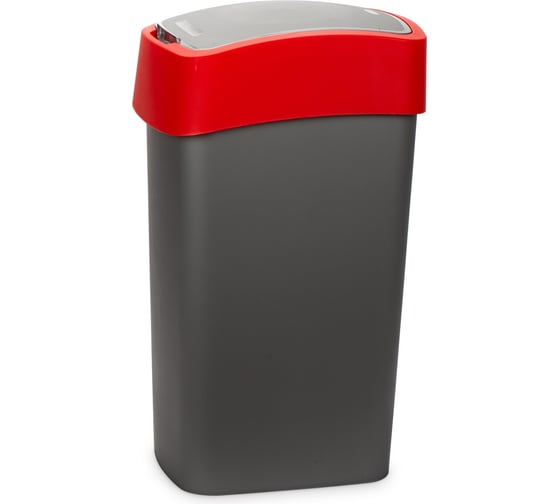 Контейнер для мусора CURVER FLIP BIN 50л, красный 195024