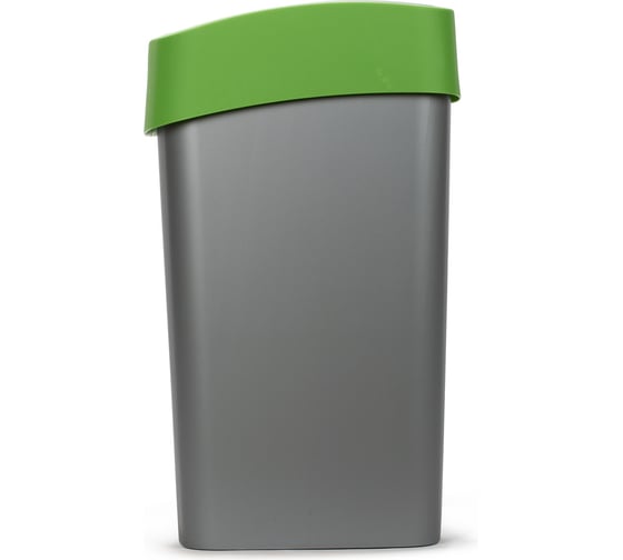 Контейнер для мусора CURVER FLIP BIN 50л, зеленый 195022