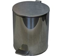 Урна с педалью Титан Мета 15л, хром 4607078088228