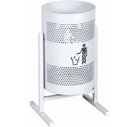 Урна ПЕРФОКОМ Чистый город С 2 400 цвет блестящий металлик 00000106008