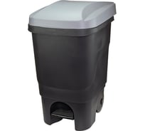 Бак IDEA 60 л с педалью на колесах серый М 2398