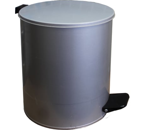 Урна с педалью Титан Мета 15л, серый 4607078088259