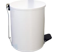 Урна с педалью Титан Мета 20л белый 4607078088310