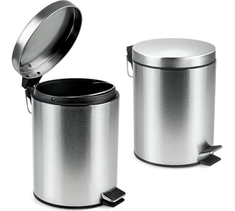 Круглое ведро для мусора Рыжий кот DBM-01-5, матовое, 5 л 310430