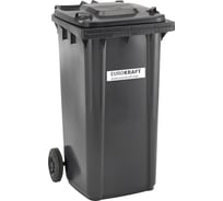Большой пластмассовый контейнер для мусора EUROKRAFTpro 240л 233137
