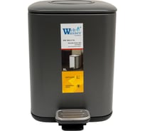 Педальное ведро WeltWasser WW WALLY TG 9L Серый матовый 10000006134