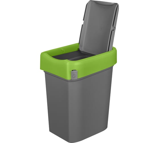 Ведро для мусора, контейнер для мусора Econova "SMART BIN" 50Л (Зеленый) 434258109