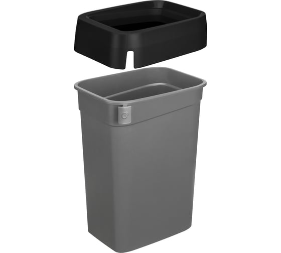 Ведро для мусора, контейнер для мусора Econova "SMART BIN" 50Л (Черный) 435245813