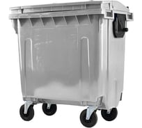 Мусорный контейнер со сплошной крышкой Пластик система 770 л, Серый ТКО Эко 770.1.91