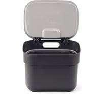 Контейнер для мусора CURVER READY TO COLLECT темно-серый/светло-серый 5 л 02100-229-00 35039659