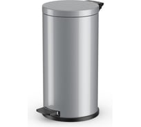 Мусорный контейнер Hailo Solid L 18 л, сталь, серебро, с оцинкованным ведром, 0522-070