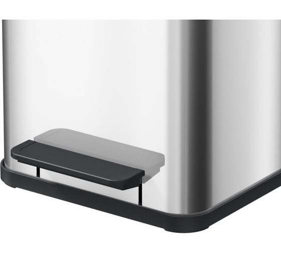 Мусорный контейнер Hailo Oko duo Plus M 2x9 л, сталь, белый, 0622-230
