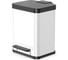 Мусорный контейнер Hailo Oko duo Plus M 2x9 л, сталь, белый, 0622-230 1
