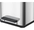 Мусорный контейнер Hailo Oko duo Plus M 2x9 л, сталь, белый, 0622-230 4