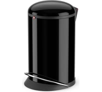 Мусорный контейнер Hailo Harmony M 12л, сталь, черный, 0515-060