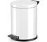 Мусорный контейнер Hailo Solid M 12л, сталь, белый, с оцинкованным ведром, 0514-099 1
