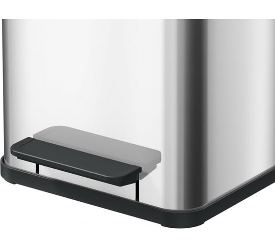 Мусорный контейнер Hailo Оko duo Plus M 2x9 л, нержавеющая сталь, хром, 0622-200