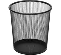 Круглая корзина Attache, металлическая сетка, d225мм, 6,7л, черная 383311