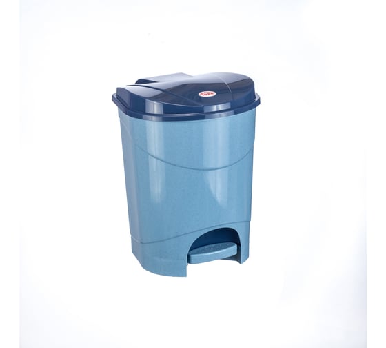 Контейнер для мусора IDEA с педалью 11 л М 2891 Гол.мрамор 1