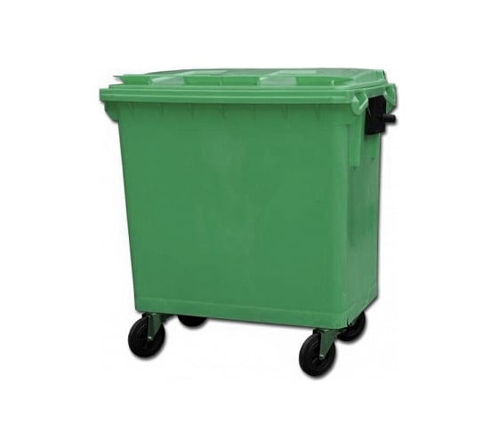 Пластиковый мусорный контейнер Пластик Система 770 л, зеленый 26.С19.70 1