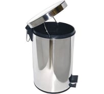 Урна G-teq 165x230x255 с педалью 3л, нержавеющая сталь глянцевая 20.30