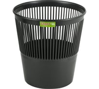 Корзина для бумаг Staff "Optima" сетчатая, 9 л, черная 238254