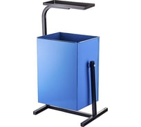 Уличная урна для мусора Универсал 196-263п 26л, с пепельницей, синяя УТ-00133378