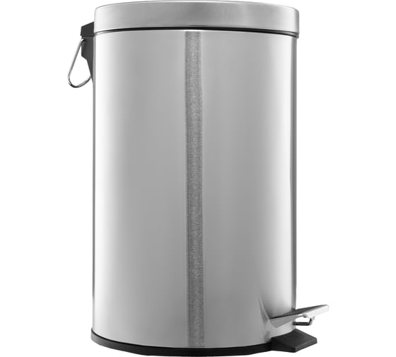 Корзина для мусора Merida с педалью металлическая, напольная, матовая, 12 л KIM410