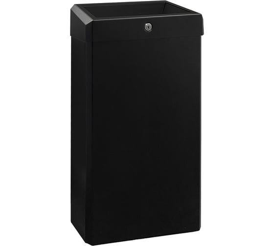 Корзина для мусора Merida STELLA R (BLACK) с конусным отверстием металлическая, 27 л KSC106.R