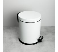 Ведро с крышкой FIXSEN 5 л, белый 34024W