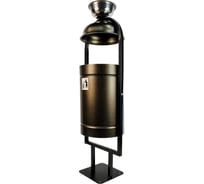 Урна уличная FerrumFormat Рубин 20 л с крышкой и пепельницей медь 4620065512131