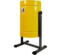 Урна уличная FerrumFormat Уралочка Бюджет желтый 4620065510922
