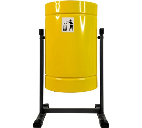 Урна уличная FerrumFormat Уралочка Бюджет желтый 4620065510922