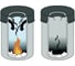 Стальная круглая мусорная корзина DURABLE SAFE 30 литров, черная 330601 2
